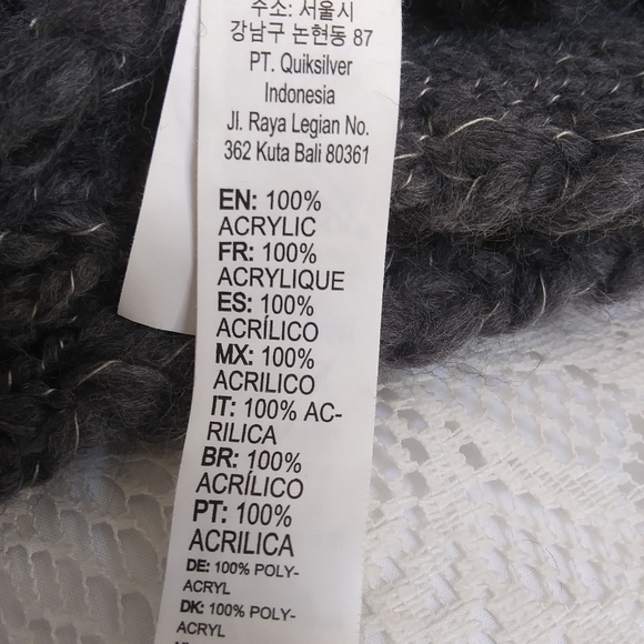 Roxy Chunky Knit Infinity Scarf Grey - Picture 8 of 8